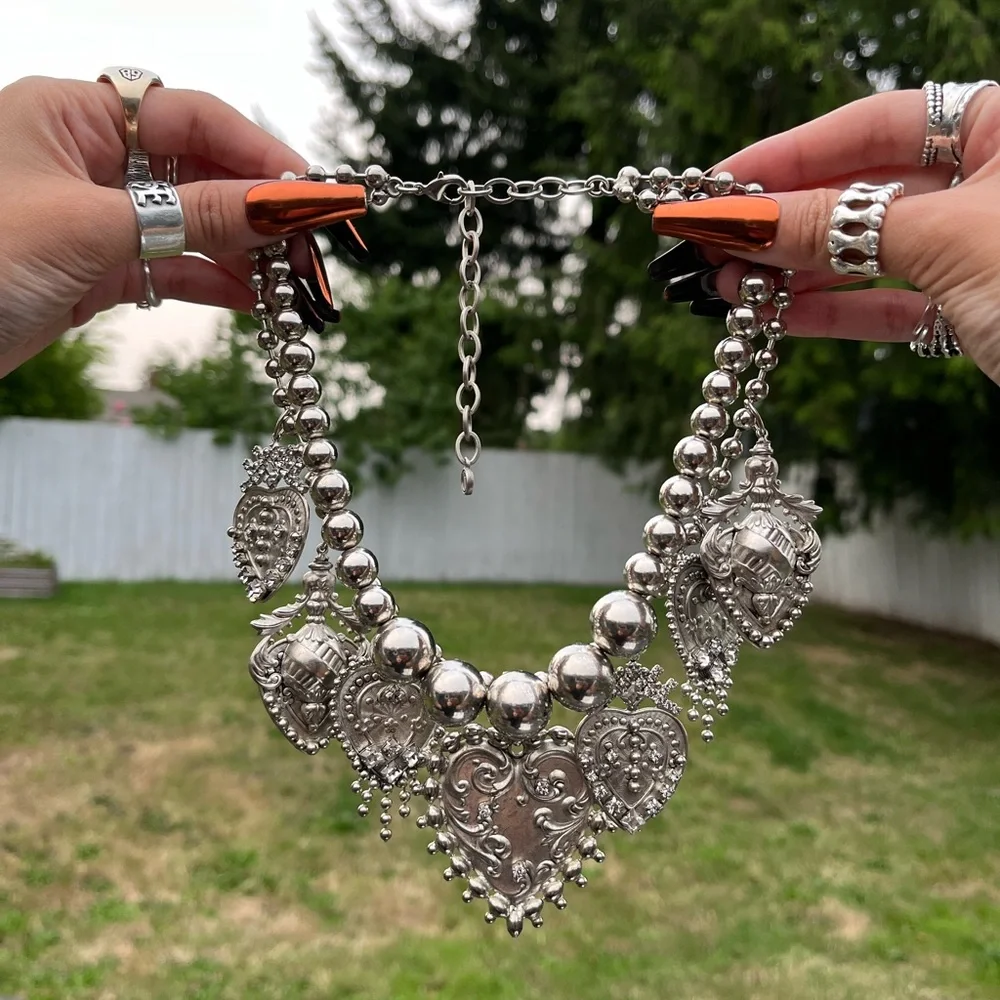 Rare Dylan Lex oxidized silver necklace - Picture 1 of 3